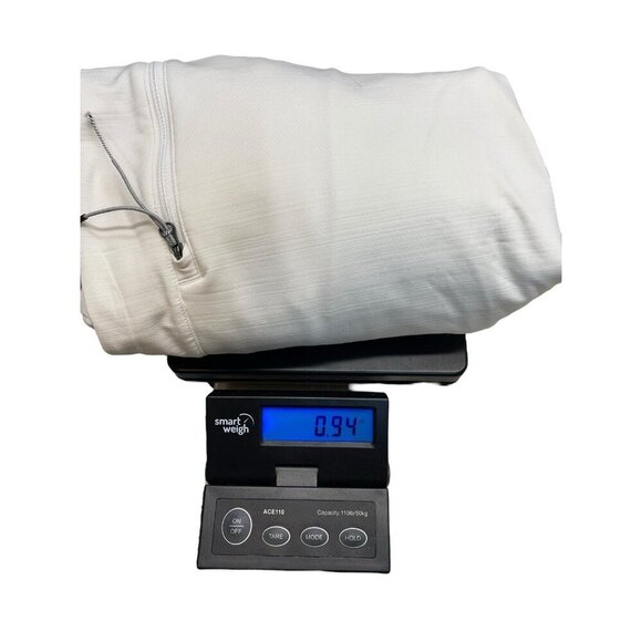 Nike Hybrid BP Crew Sweatshirt Women’s Size Small White Thermal Zip Pockets - Picture 10 of 10